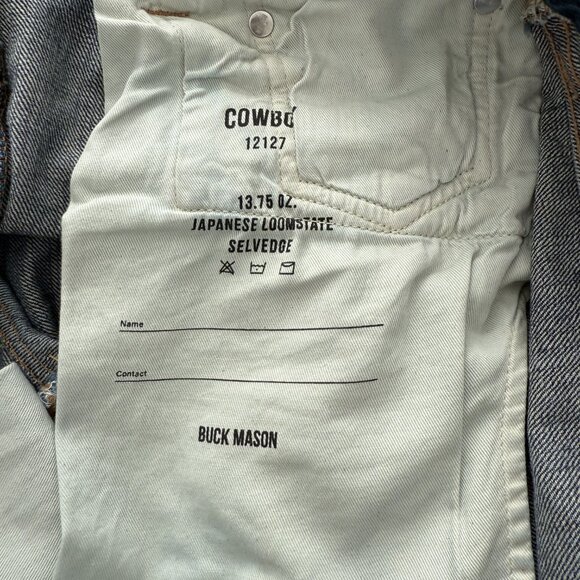 M032 JAPANESE LOOMSTATE SELVEDGE COWBOY CUT JEAN - Picture 9 of 9